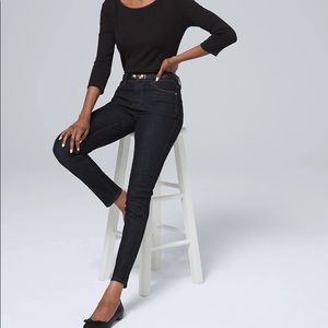 White House Black Market Dark Blue Ankle Jeans